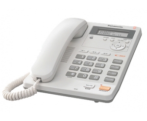 Телефон проводной Panasonic KX-TS2565RU W