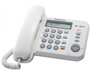 Телефон проводной Panasonic KX-TS2358RU W