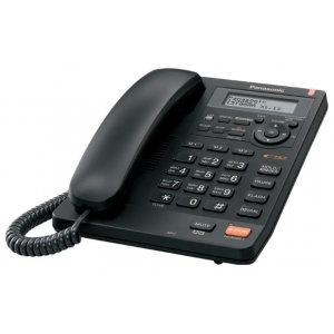 Телефон проводной Panasonic KX-TS2570RUB