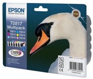 Картридж для струйного принтер Epson T0817 Multi Pack набор из 6 картриджей