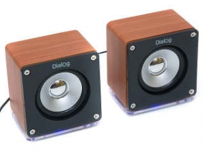 Акустика 2.0 Dialog COLIBRI AC-03CU Black-Wooden