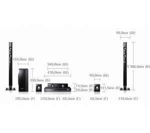 Акустика 5.1 Samsung HT C453