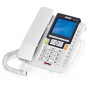 Телефон проводной BBK BKT-256 RU белый