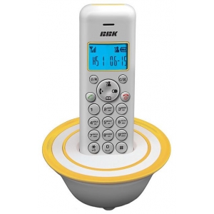 Телефон DECT BBK BKD 815 бело желтый