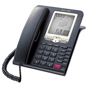 Телефон проводной TEXET TX-255 черный-серебристый