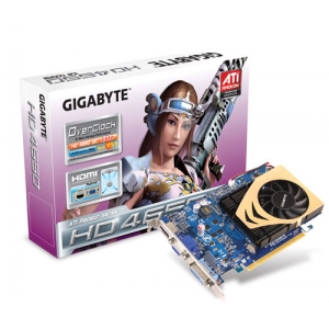 Видеокарта на чипсете ATI Gigabyte GV-R465OC-1GI PCI-E 2.0, GDDR2, 1 Гб