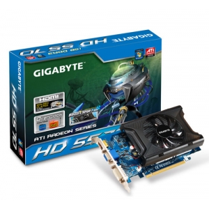 Видеокарта на чипсете ATI Gigabyte GV-R557OC-1GI PCI-E 2.1, GDDR3, 1 Гб