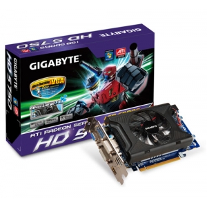Видеокарта на чипсете ATI Gigabyte GV-R575OC-1GI PCI-E 2.1, GDDR5, 1 Гб